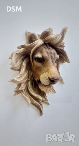 Ново Лъв  - Глава Пано за Стена 55см, снимка 2 - Пана - 38838118