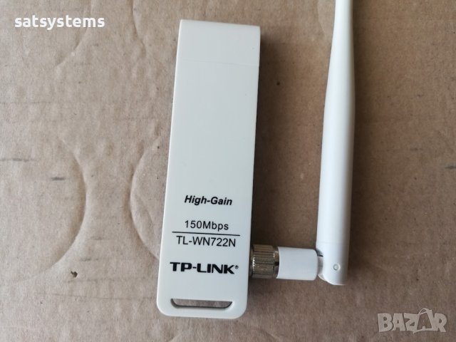TP-LINK TL-WN722N 150Mbps High-Gain Wireless USB2.0 Adapter V1.0, снимка 2 - Мрежови адаптери - 44126907