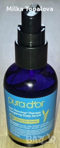 Pura D'or Терапия за изтъняваща коса Енергизиращ серум за скалпа, снимка 2 - Продукти за коса - 52141241