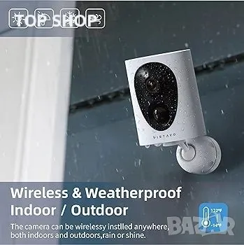 Безжични камери за сигурност virtavo,, снимка 4 - Комплекти за видеонаблюдение - 48697691