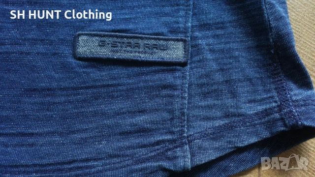 G-STAR VAN JONES INDIGO SHIRT Размер M - L мъжка еластична риза 12-60, снимка 4 - Ризи - 52795013