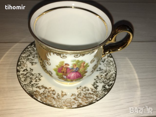 Двоен сет чаши за кафе и захарница, снимка 9 - Чаши - 39348016