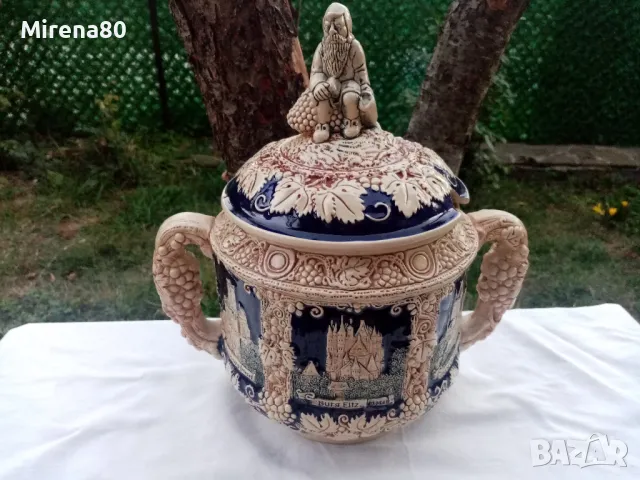 Винтидж немска керамика - сервиз за глювайн за 12 !, снимка 4 - Антикварни и старинни предмети - 47390083