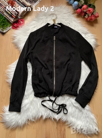 Черно късо яке Н&М, снимка 1