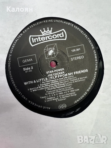 Грамофонна плоча - Joe Cocker - Star Power, снимка 4 - Грамофонни плочи - 52462686