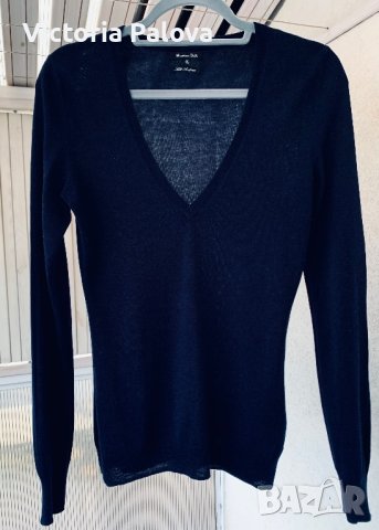 Нежна блуза MASSIMO DUTTI коприна и кашмир, снимка 4 - Блузи с дълъг ръкав и пуловери - 43484935