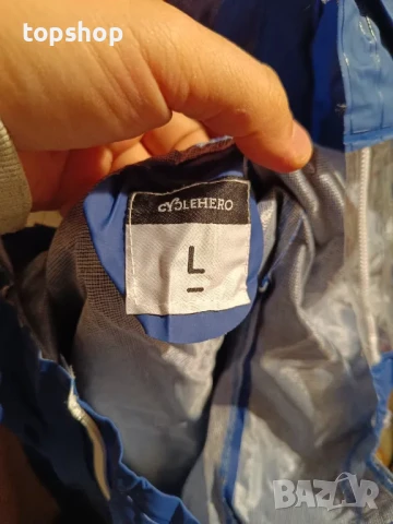 ЧИСТО НОВО Велосипедно пончо за дъжд CYCLEHERO водоустойчиво дъждобран за велосипед с рефлектори, снимка 6 - Аксесоари за велосипеди - 50511256