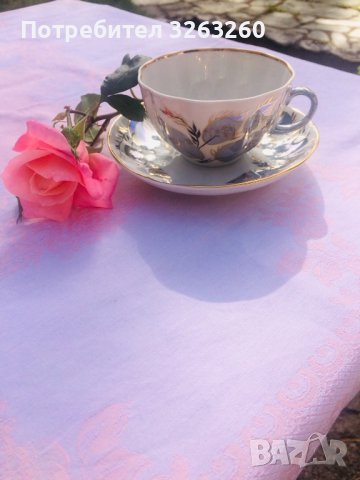 ЛФЗ - руска порцеланова чаша за чай шарка Луннъй 