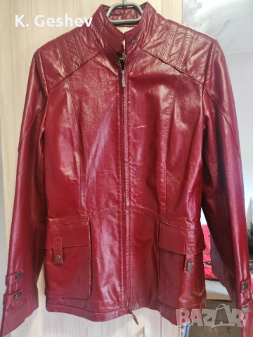 Дамско кожено яке fabrizio mile размер S, снимка 3 - Якета - 52512829