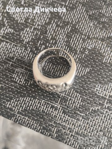 Сребърен пръстен, снимка 5 - Пръстени - 38523751