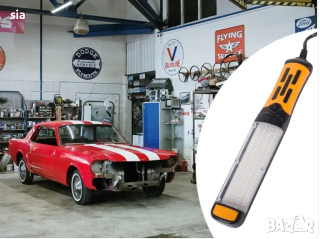 Работна лампа, 96лед диода, 220v, 8м. кабел, снимка 2 - Къмпинг осветление - 27879917