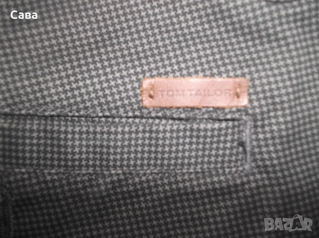 Къси панталони TOM TAILOR  мъжки,Л и ХЛ  /сив,ситно каре/, снимка 8 - Къси панталони - 46232704