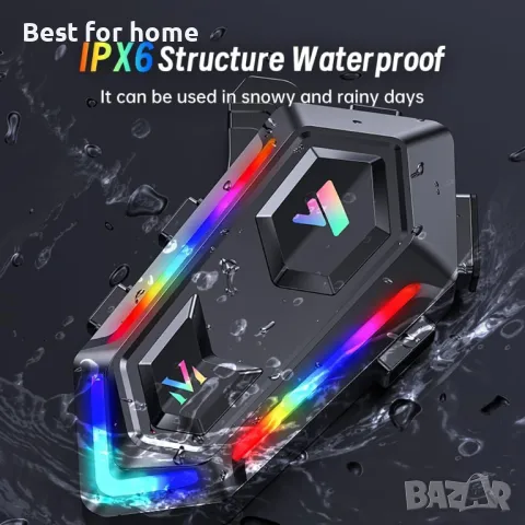 Bluetooth слушалка за мотоциклетна каска WNJACO Y20, снимка 9 - Аксесоари и консумативи - 48457865