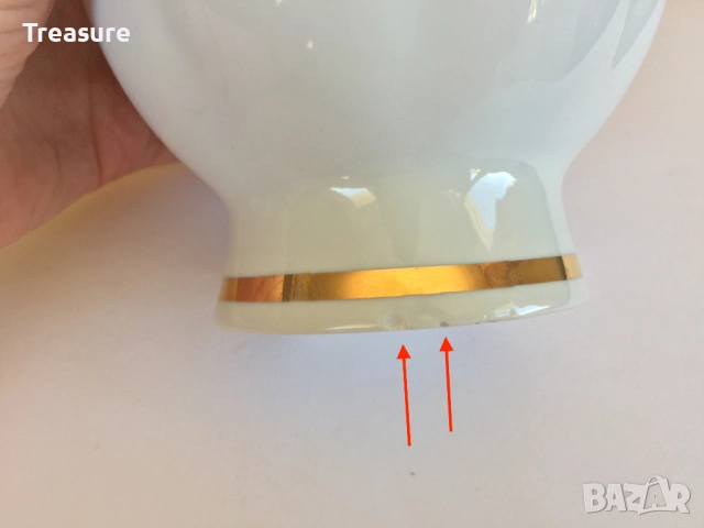 Порцеланова ваза Барановка, снимка 15 - Антикварни и старинни предмети - 40953606