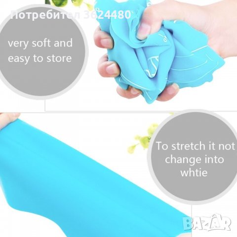 Силиконова подложка за месене, точене и печене на тесто, снимка 2 - Прибори за хранене, готвене и сервиране - 39955821