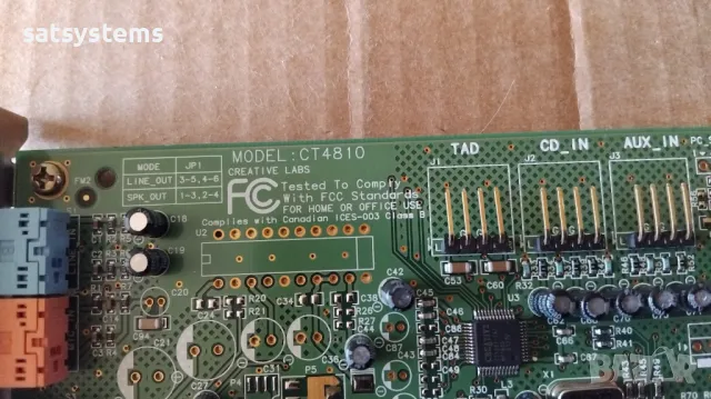 Звукова карта Creative Labs Sound Blaster ViBRA 128 PCI CT4810 PCI, снимка 7 - Други - 31941322