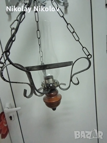 Висящ полилей ковано желязо , снимка 3 - Полилеи - 53343837