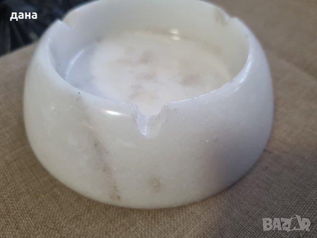 Мраморен пепелник, снимка 2 - Антикварни и старинни предмети - 35560918