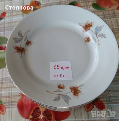 Комплекти чинии - български порцелан, снимка 2 - Чинии - 37572585