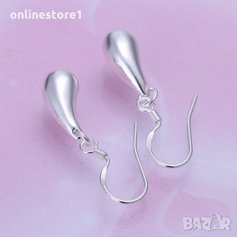 Сребърни Обеци - Йогло - 925 печат сребро BH318, снимка 2 - Обеци - 28839747