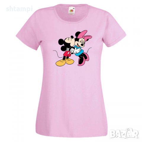 Дамска тениска Mickey & Minnie ,Мини Маус,Микки Маус.Подарък,Изненада,, снимка 4 - Тениски - 36526185