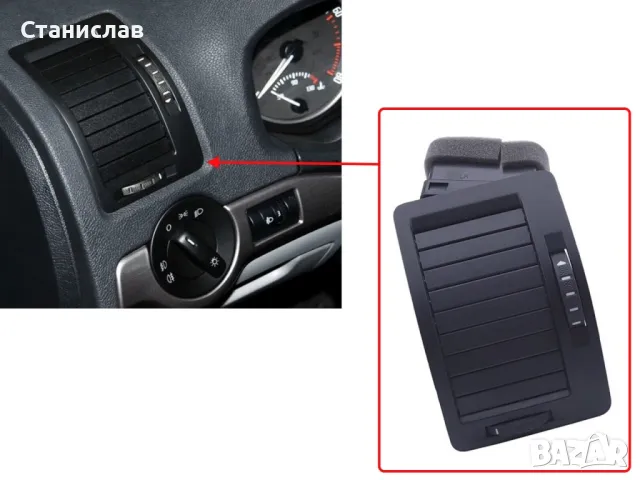 Преден ляв въздуховод за Skoda Octavia 2