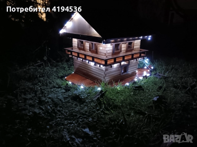 Дървена къщичка , снимка 2 - Декорация за дома - 52817624