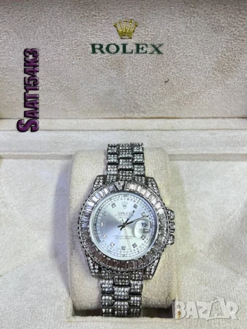 Качествен мъжки часовник Rolex diamond💎 (водоустойчив часовник, не променя цвета)
, снимка 2 - Мъжки - 50731178