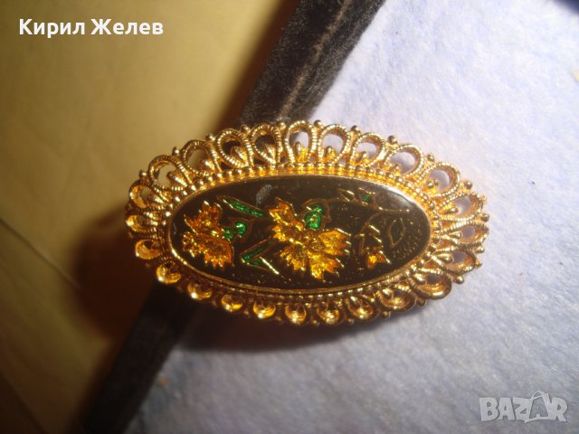 ПОЗЛАТЕНА ПРЕКРАСНА КРАСИВА ВИНТИДЖ АРТ ФЛОРАЛНА БРОШКА АЖУРНА отБЛАГОРОДНА НЕРЪЖДАЕМА СТОМАНА 32601, снимка 11 - Други - 38382969