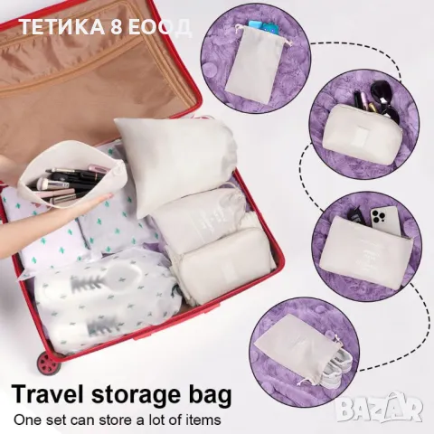 Органайзери за куфар, 8 части, снимка 9 - Органайзери - 49665151