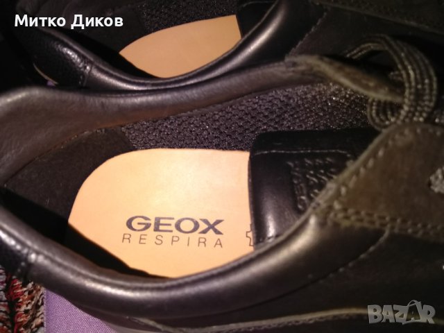 Geox respira Italian Patent  ест.кожа маркови нови дишащи маратонки №45 стелка 295 cm, снимка 5 - Маратонки - 43504014