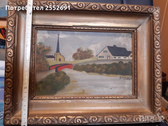 Старинна картина , снимка 3 - Картини - 27785096