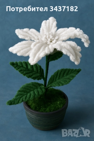 Коледна звезда- ръчно изработена, снимка 3 - Декорация за дома - 52624056