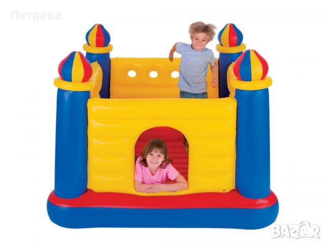 Надуваем батут/надуваем замък "Intex"-175x175x135 см, снимка 4 - Надуваеми играчки - 37031252