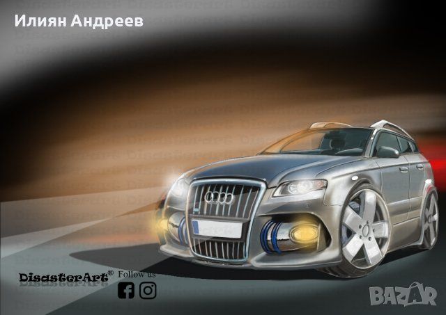 Карикатури на автомобили- рисувани, снимка 1