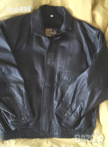 Пролетно кожено (естествена) яке голям размер 7XL като ново, 45 €, снимка 4 - Якета - 53286863