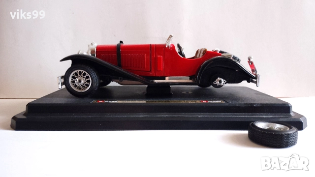 Bburago Mercedes Benz SSK 1928 - Made in Italy 1:24, снимка 2 - Колекции - 52389659