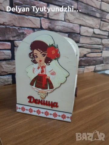 🌈 Персонализиран дървен органайзер за диадеми и аксесоари – Мечтата на всяко момиче! 🎁, снимка 3 - Подаръци за жени - 51217402