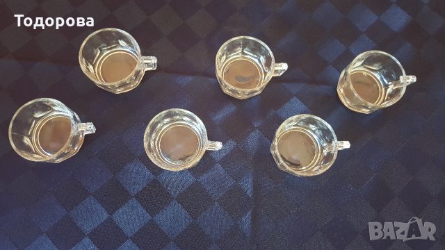 Стъклени чашки за кафе., снимка 2 - Антикварни и старинни предмети - 32711336