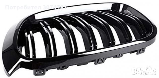 Двойни M Бъбреци Решетки за BMW X3 X4 F25 F26 БМВ Черен Гланц 2015-2017, снимка 4 - Аксесоари и консумативи - 32950734