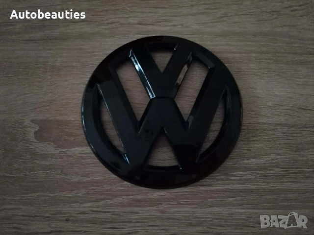 задна емблема Volkswagen черен гланц за Touareg 12 см