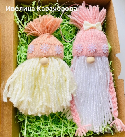 Коледни гномчета , снимка 3 - Декорация за дома - 52488520