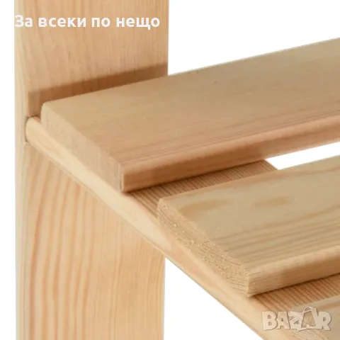 Щендер за дрехи, 110x38x170 см, борово дърво масив, снимка 3 - Други - 48289466