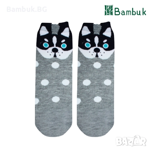 Дамски чорапи за весело настроение “Сладки кученца”, снимка 10 - Други - 52577770