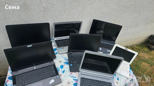 лаптопи 7 бр сурови за части или за ремонт