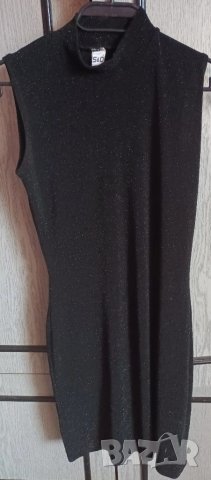 Елегантна рокля, с нишки сребристо ламе, размер L, снимка 2 - Рокли - 25175880