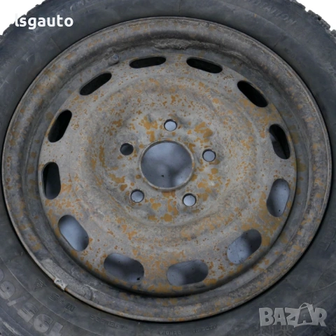 Стоманени джанти 5x114.3 с гуми R15 Nissan Almera Tino (V10) 2000-2006 ID: 157895, снимка 7 - Гуми и джанти - 53537426