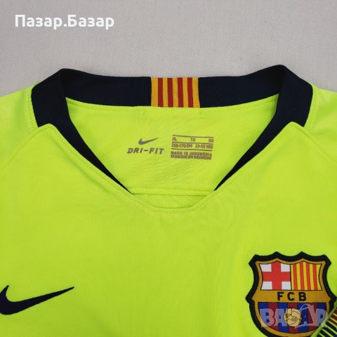 Nike Kids 919236-703 Barcelona Barca Барселона Тениска за Момче 13-15 (Мъжка XS), снимка 8 - Тениски - 42995465