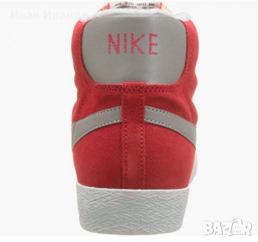 Зимни Маратонки/кецове Nike Blazer Mid Premium Vintage 'Red Reflective Silver' номер 46,5-47, снимка 4 - Маратонки - 38913710