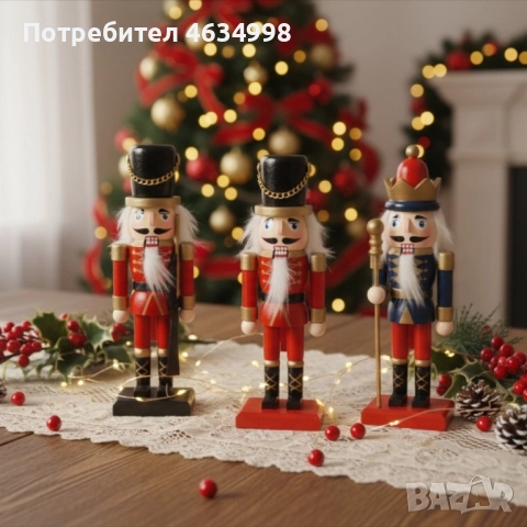 Дървена Коледна фигурка – Малък детайл, голям празничен уют, снимка 4 - Декорация за дома - 52581004